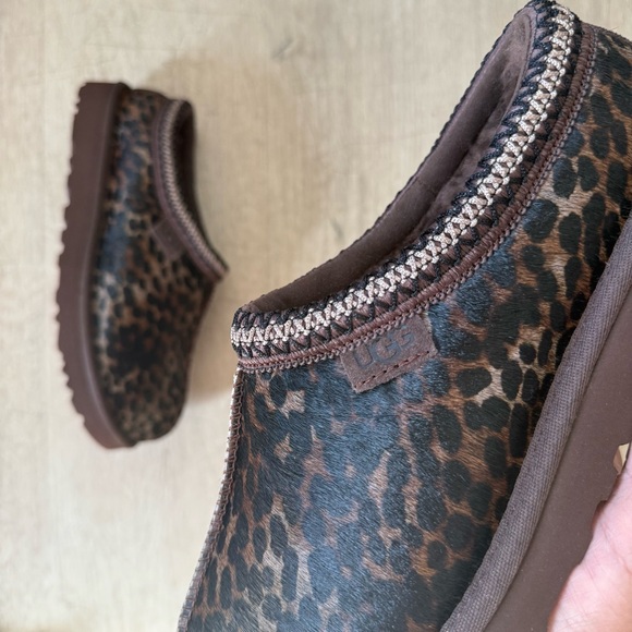 UGG Wmns Tasman Caspian Slipper ‘Burnt Cedar Cheetah’ 1158350-BCDR Size 8 NEW - Picture 8 of 13